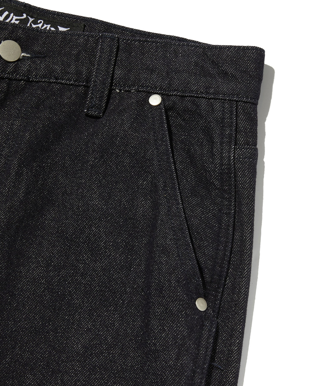 CURVED FLARE DENIM [RAW INDIGO]