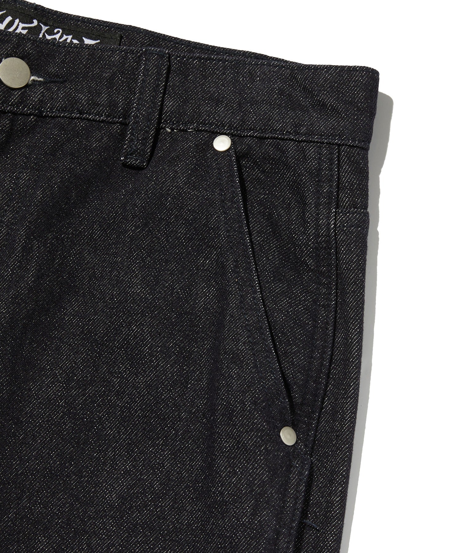 CURVED FLARE DENIM [RAW INDIGO]