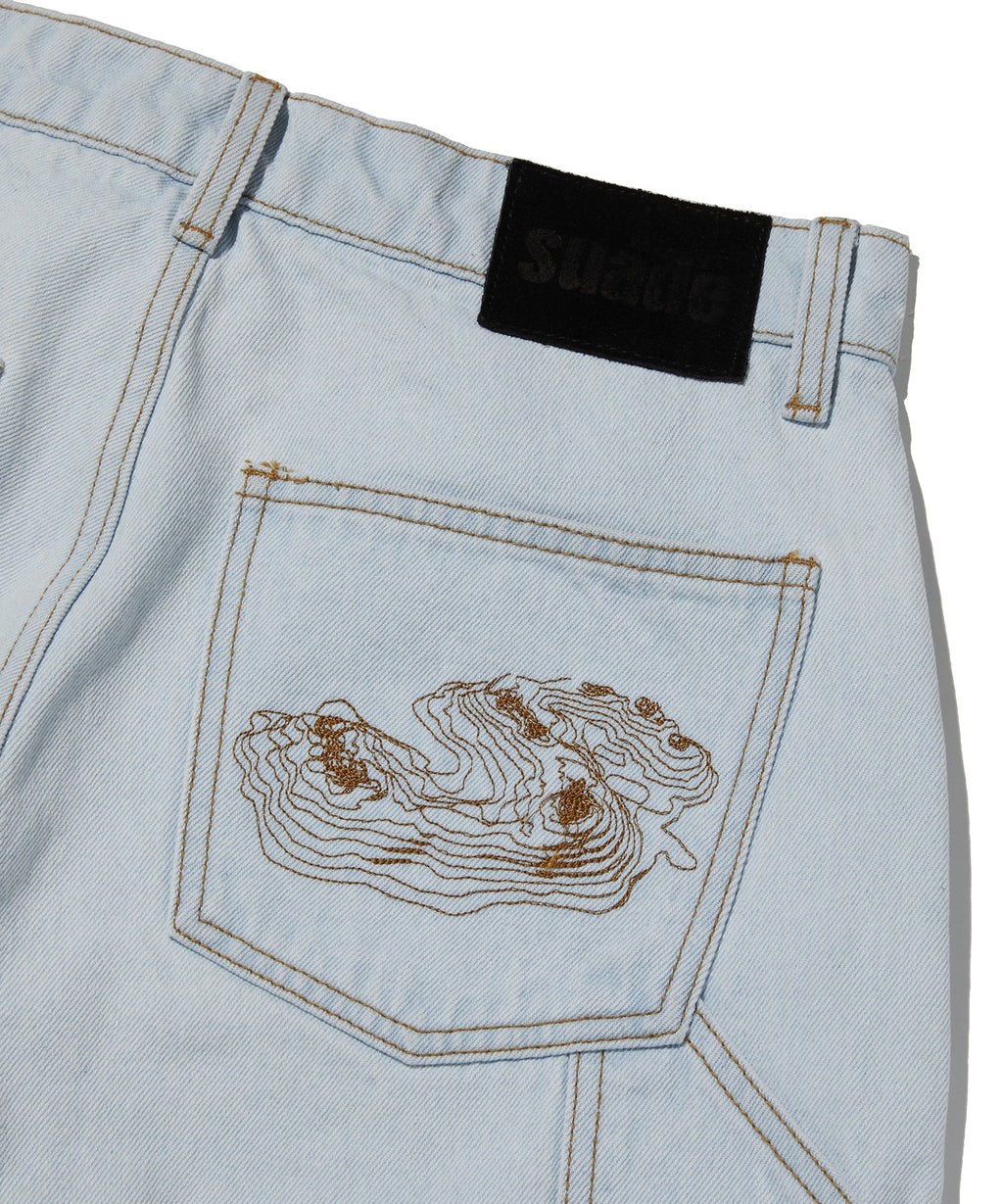 CONTOUR DOUBLE KNEE SHORTS [LIGHT BLUE]
