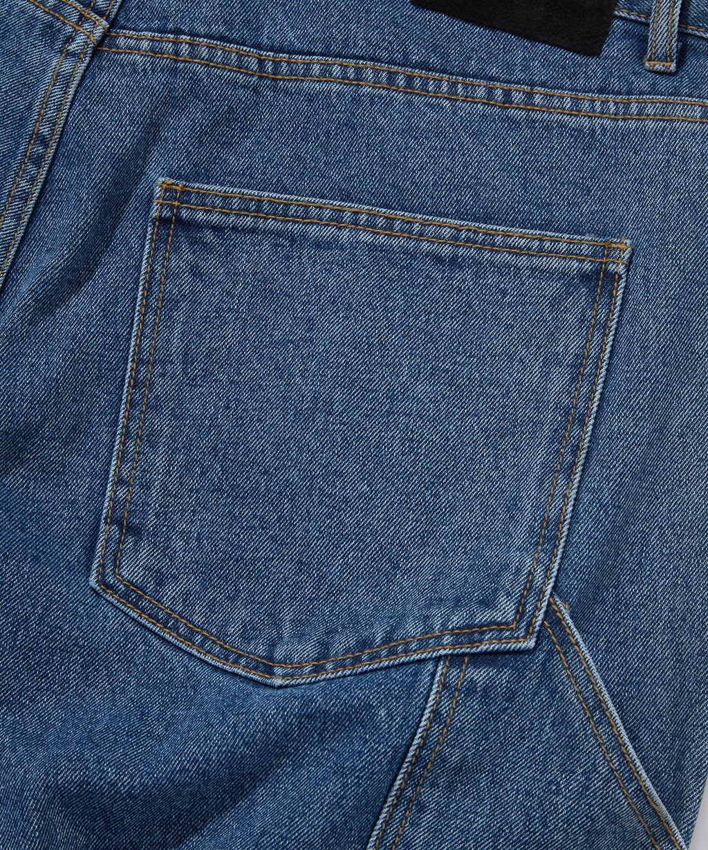 CARPENTER DENIM SHORTS [BLUE]