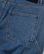CARPENTER DENIM SHORTS [BLUE]