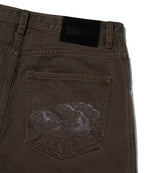 CONTOUR POCKET DENIM [BROWN]