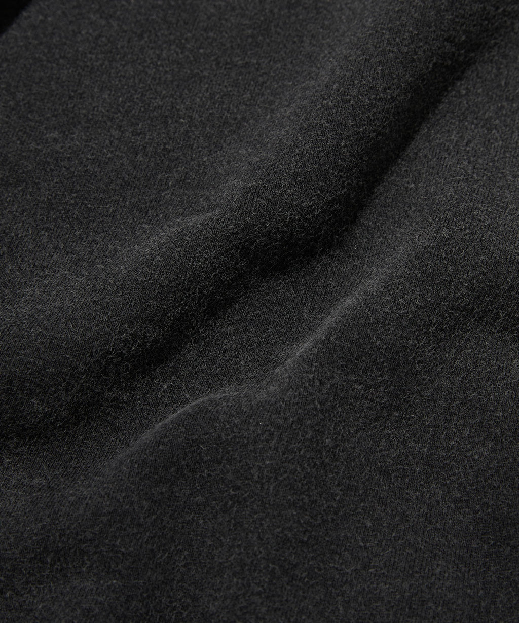 CROPPED WASHED HOOD ZIP UP [WASHING BLACK]