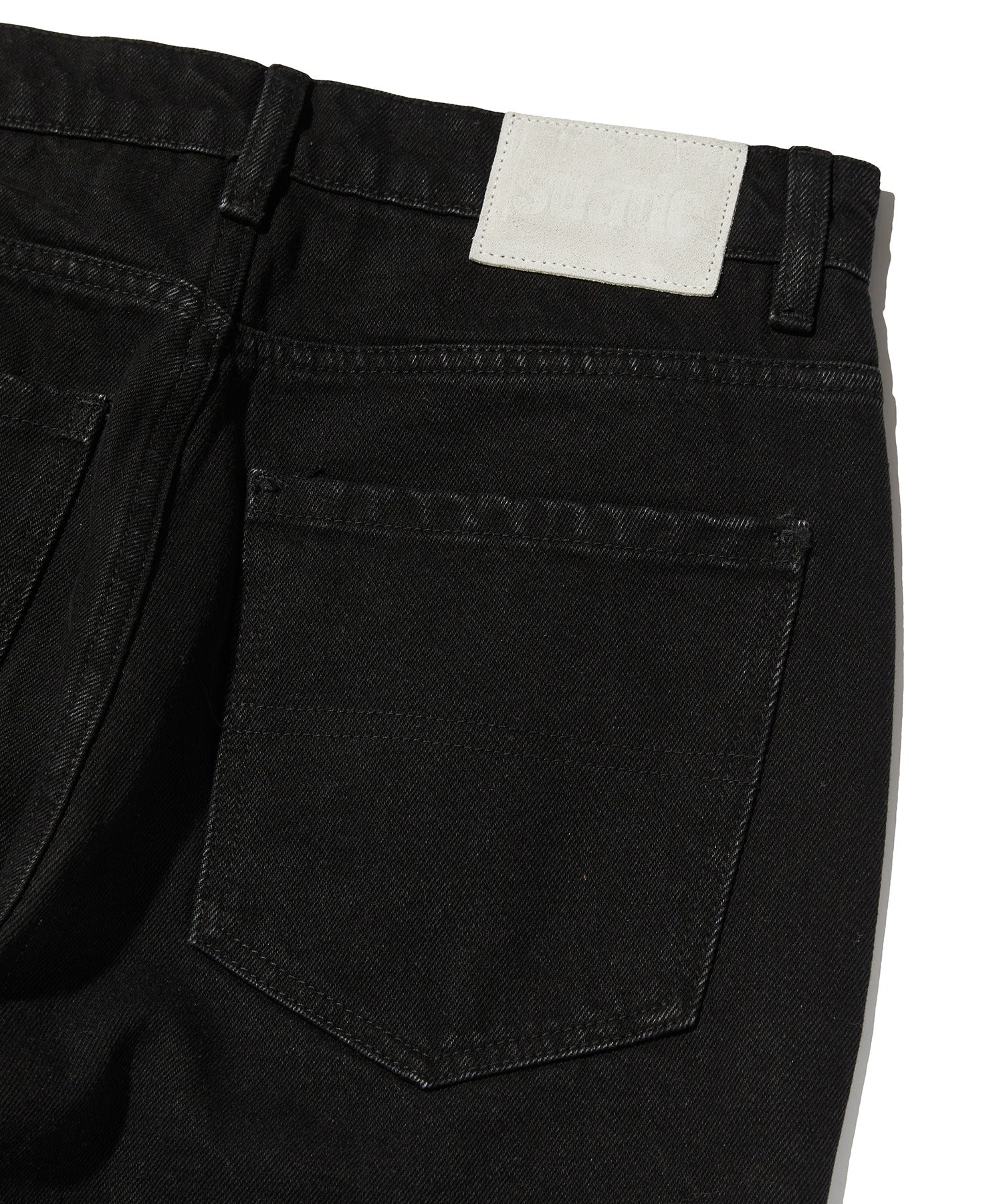 CURVED FLARE DENIM [BLACK]