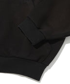 CROPPED WASHED HOOD ZIP UP [DARK BLACK]