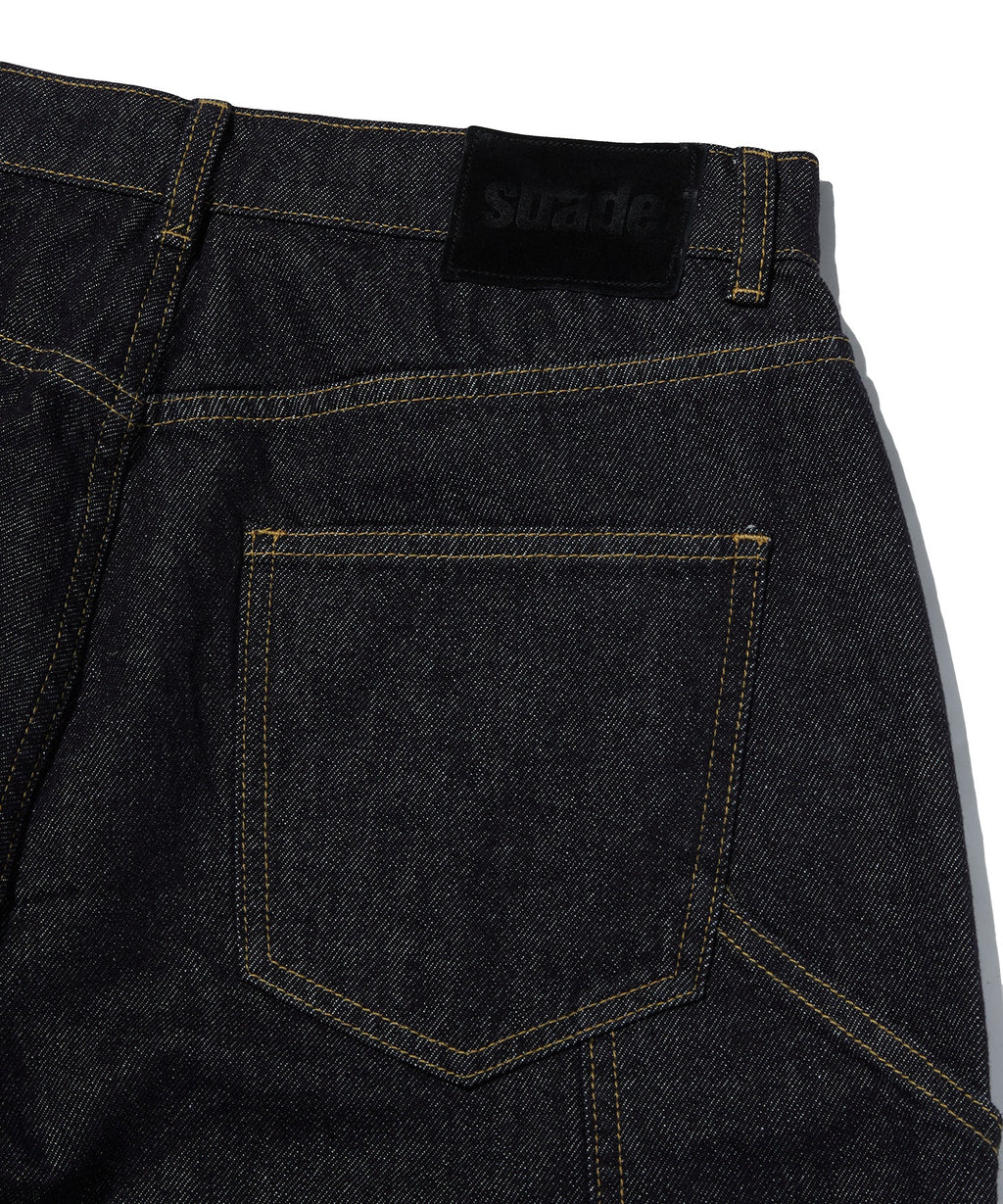 CARPENTER DENIM SHORTS [RAW INDIGO]