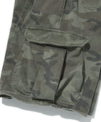WIDE CARGO SHORTS [GREEN CAMO]
