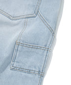 CARPENTER DENIM SHORTS [LIGHT BLUE]