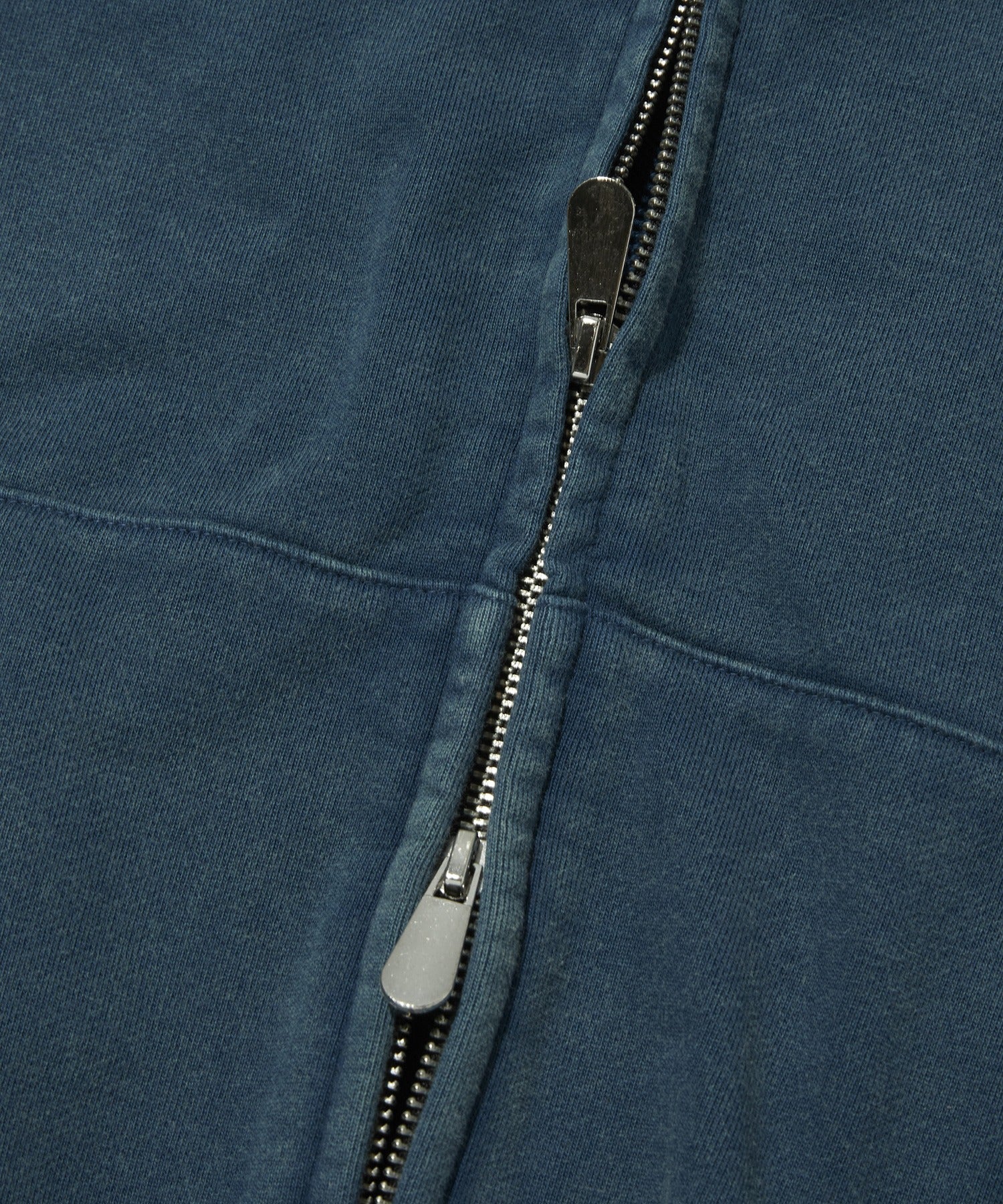 CROPPED WASHED HOOD ZIP UP [DEEP GREEN]