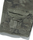 WIDE CARGO SHORTS [GREEN CAMO]