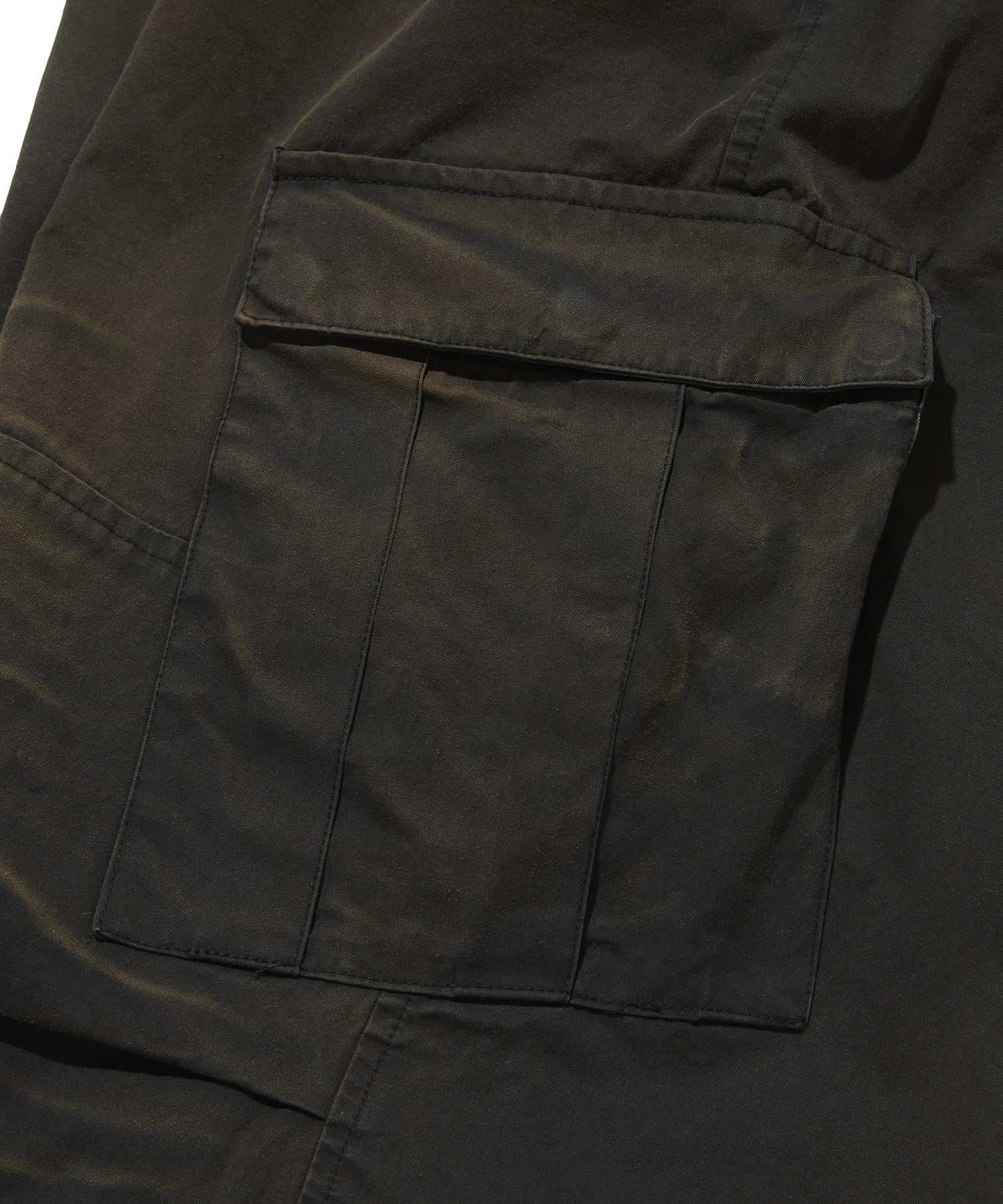 WASHED CARGO PANTS [DARK BLACK]