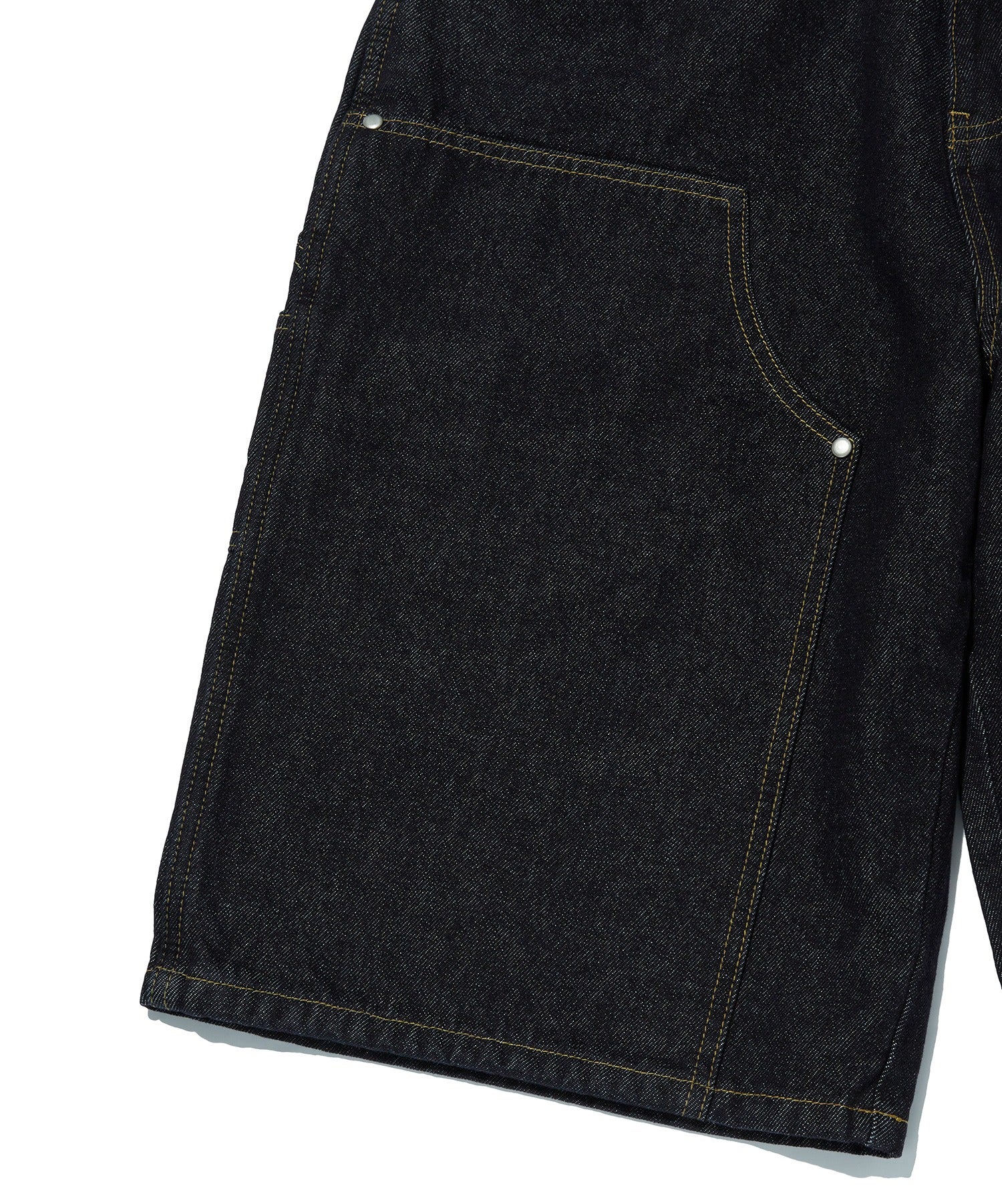 CONTOUR DOUBLE KNEE SHORTS [RAW INDIGO]
