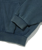 CROPPED WASHED HOOD ZIP UP [DEEP GREEN]