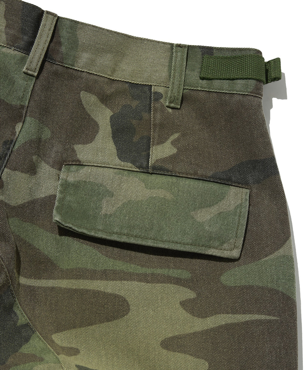 WASHED CARGO PANTS [GREEN CAMO]