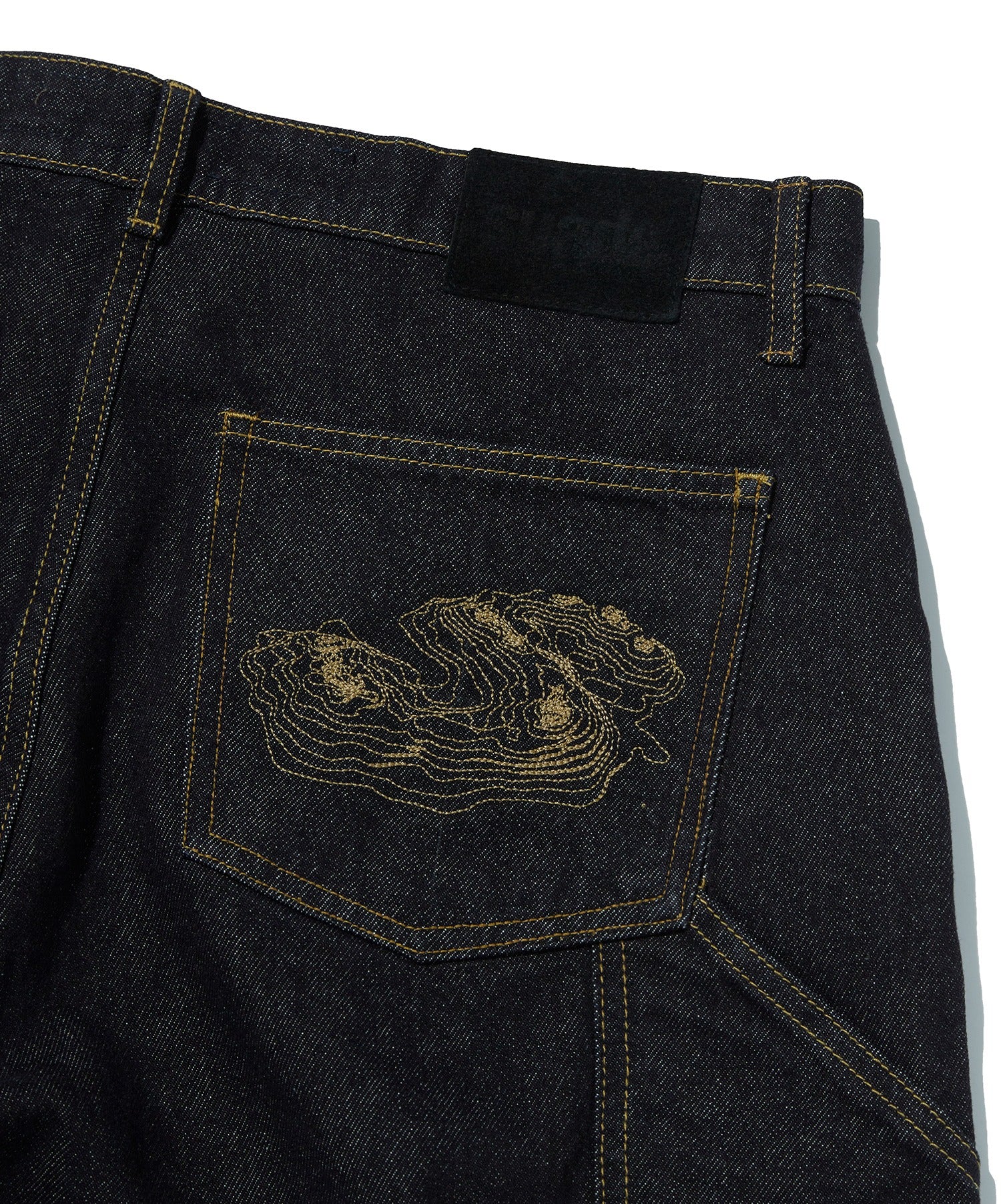 CONTOUR DOUBLE KNEE SHORTS [RAW INDIGO]