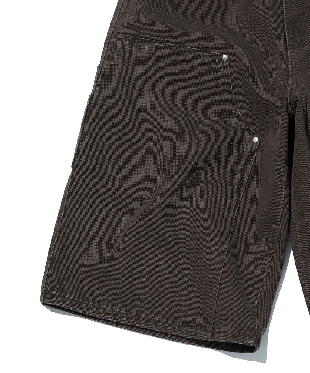 CONTOUR DOUBLE KNEE SHORTS [BROWN]