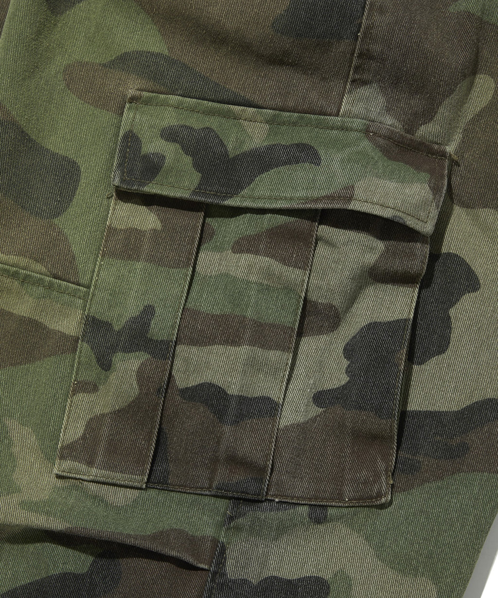 WASHED CARGO PANTS [GREEN CAMO]