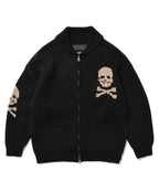 SKULL COWICHAN SWEATER [BLACK]