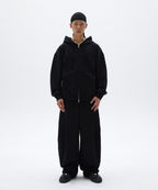 NORMAL HOOD ZIP UP [BLACK]