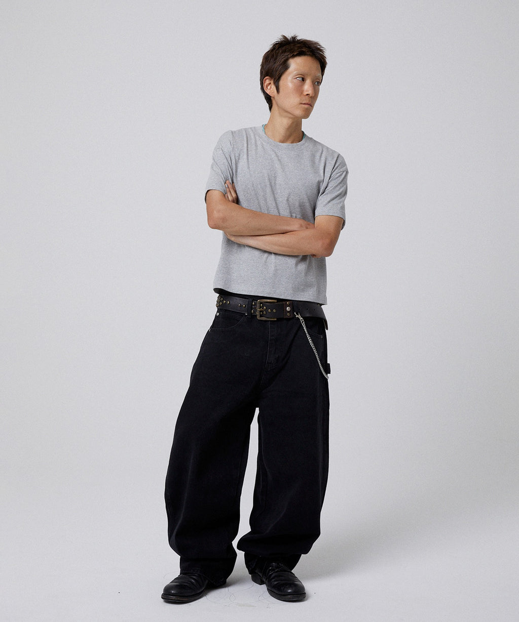 CROPPED TEE [GRAY]