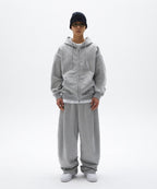 NORMAL HOOD ZIP UP [GRAY]