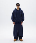 NORMAL HOOD ZIP UP [NAVY]