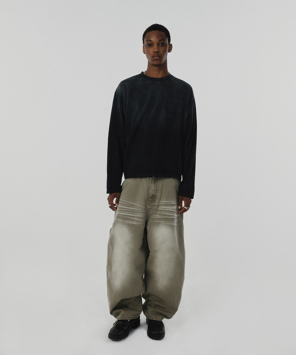 WRINKLE DENIM [OLIVE]