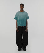 POCKET CROPPED TEE [WASHING GREEN]
