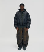 WASHED CARGO PANTS [DARK BLACK]