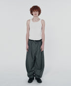 TWO TUCK STRIPE SLACKS [GRAY]