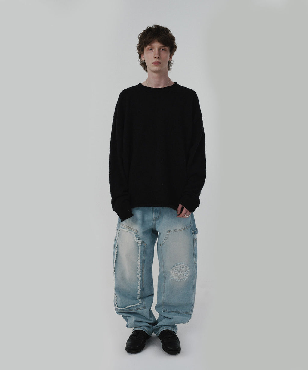 SHEARLING KNIT [BLACK]