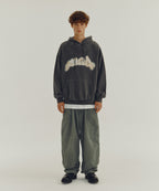 FIRE SUADE HOODIE [PIGMENT BLACK]