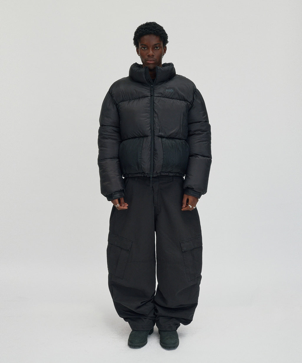 SHORT PUFFER JACKET [BLACK]