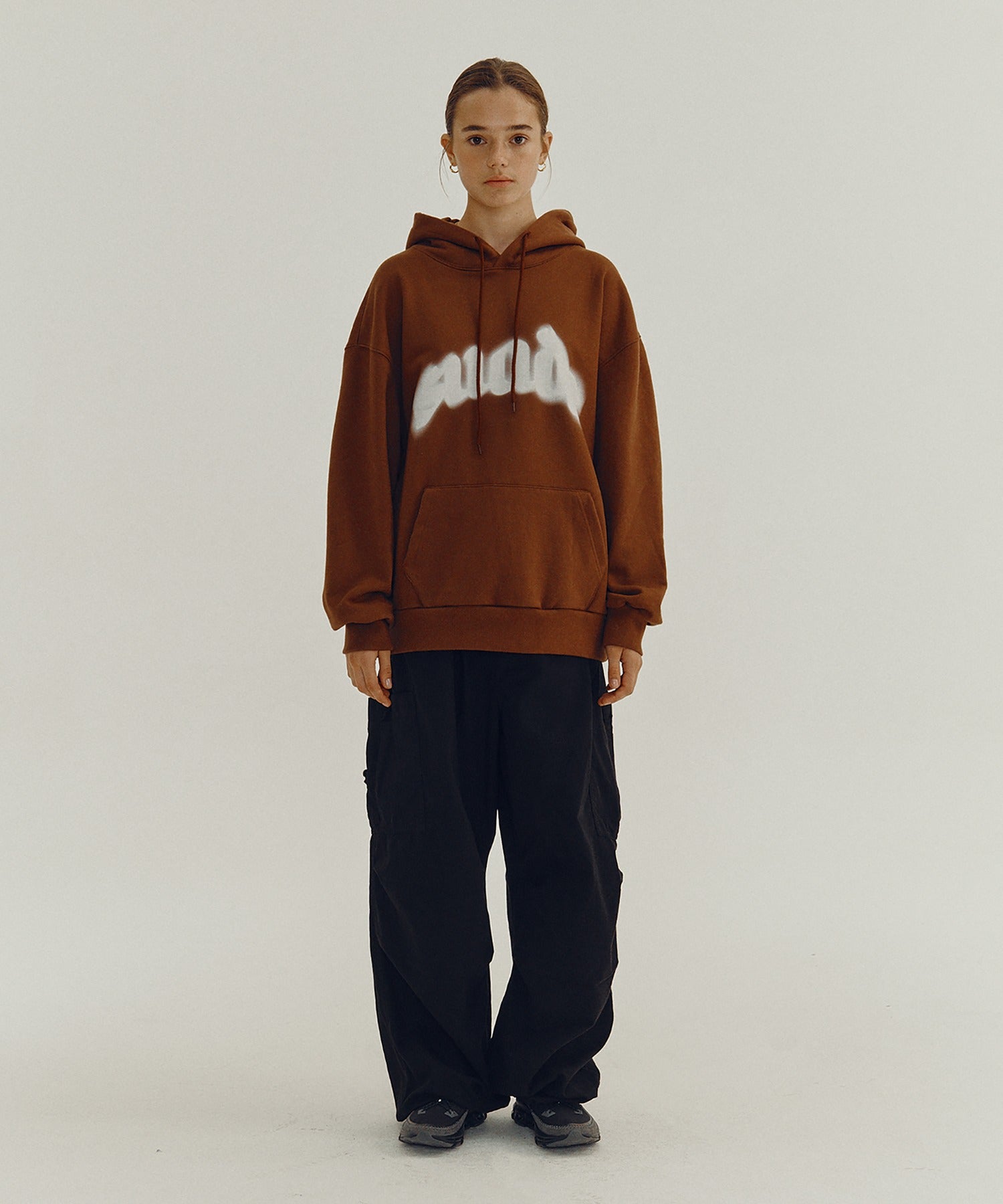 FIRE SUADE HOODIE [BROWN]