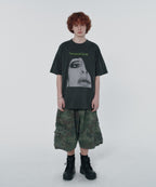WIDE CARGO SHORTS [GREEN CAMO]