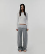 LAYERED LONG PANTS [GRAY]