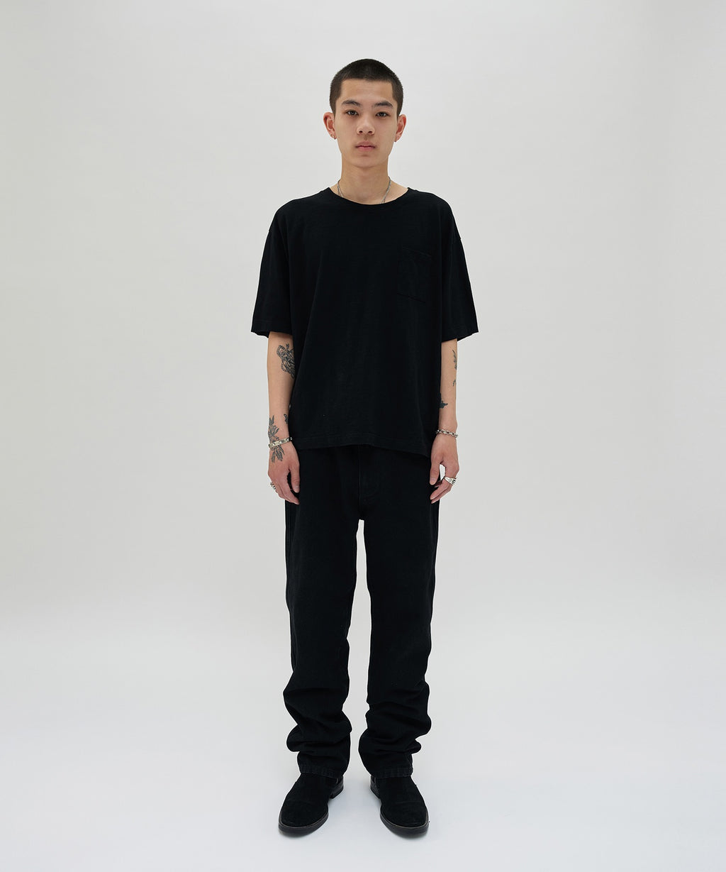 TEXTURED POCKET TEE [BLACK]