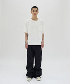 TEXTURED POCKET TEE [WHITE]