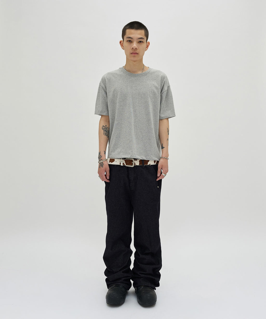 CURVED FLARE DENIM [RAW INDIGO]