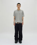 CURVED FLARE DENIM [RAW INDIGO]