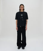 SILHOUETTE TEE [WASHING BLACK]