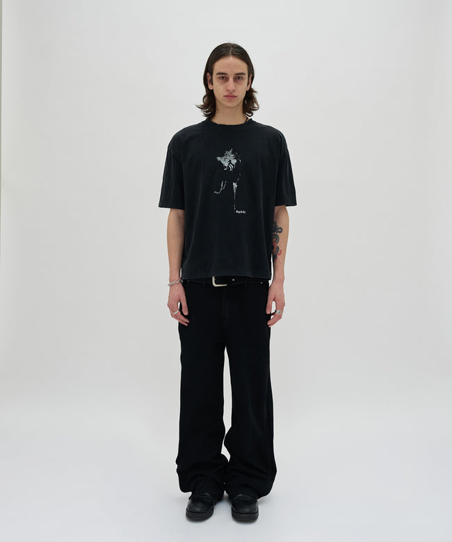 SILHOUETTE TEE [WASHING BLACK] Main Image