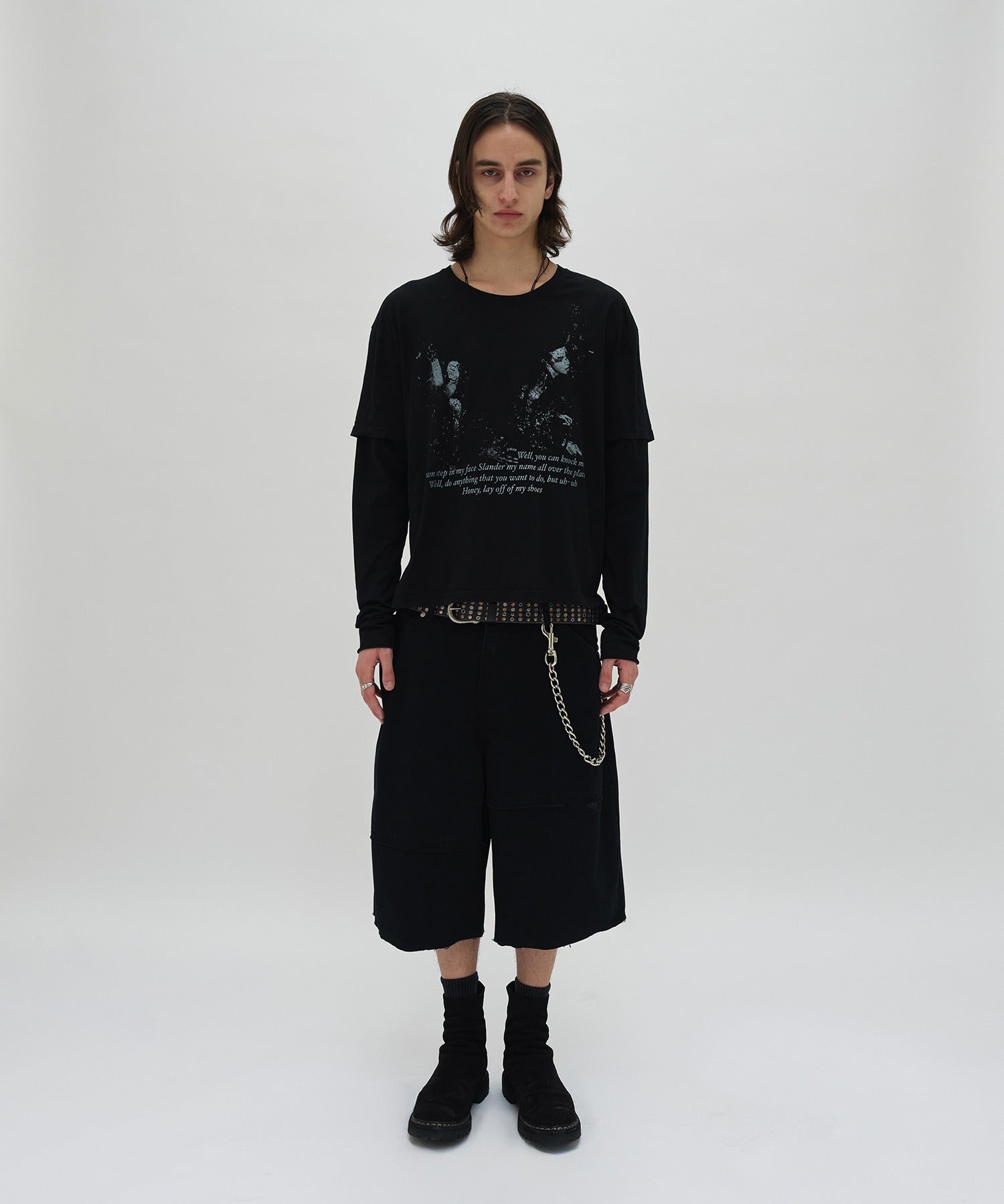 LAYERED LONG SLEEVE [BLACK]