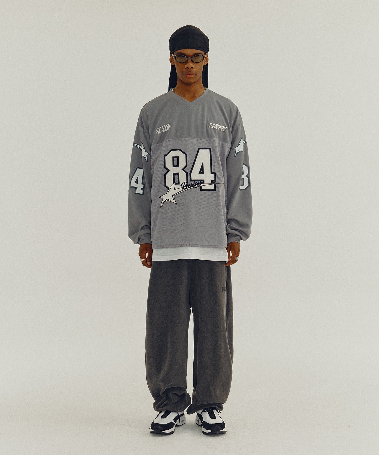 84 STAR RACING LONG SLEEVE [GRAY]