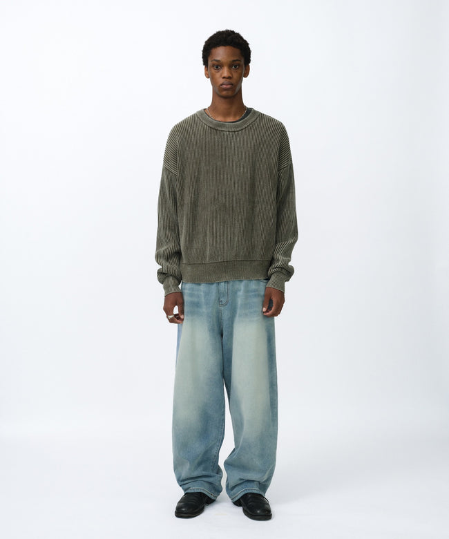 WASHED KNIT [KHAKI] Main Image