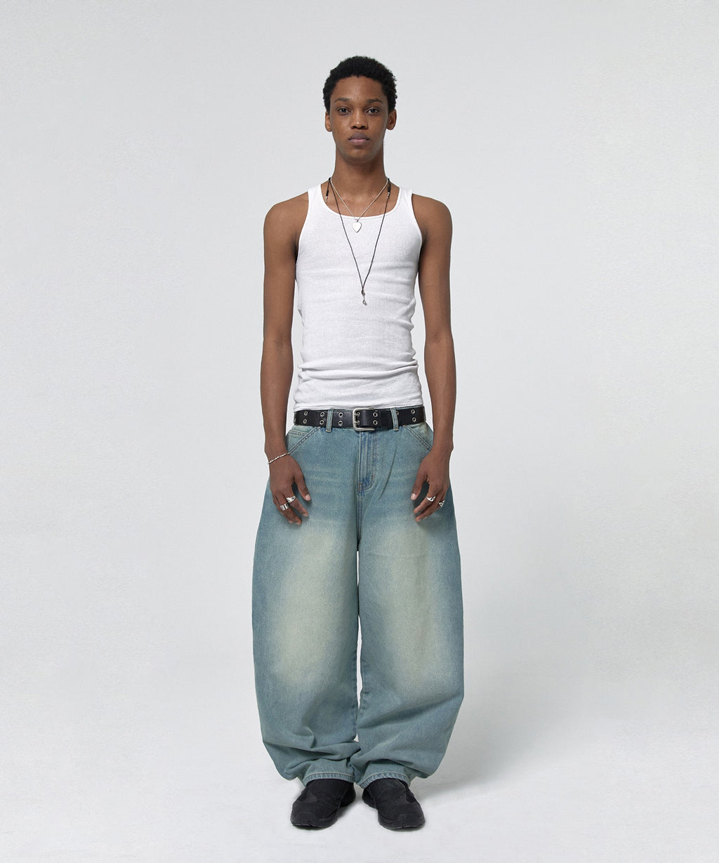 CONTOUR POCKET DENIM [VINTAGE BLUE]