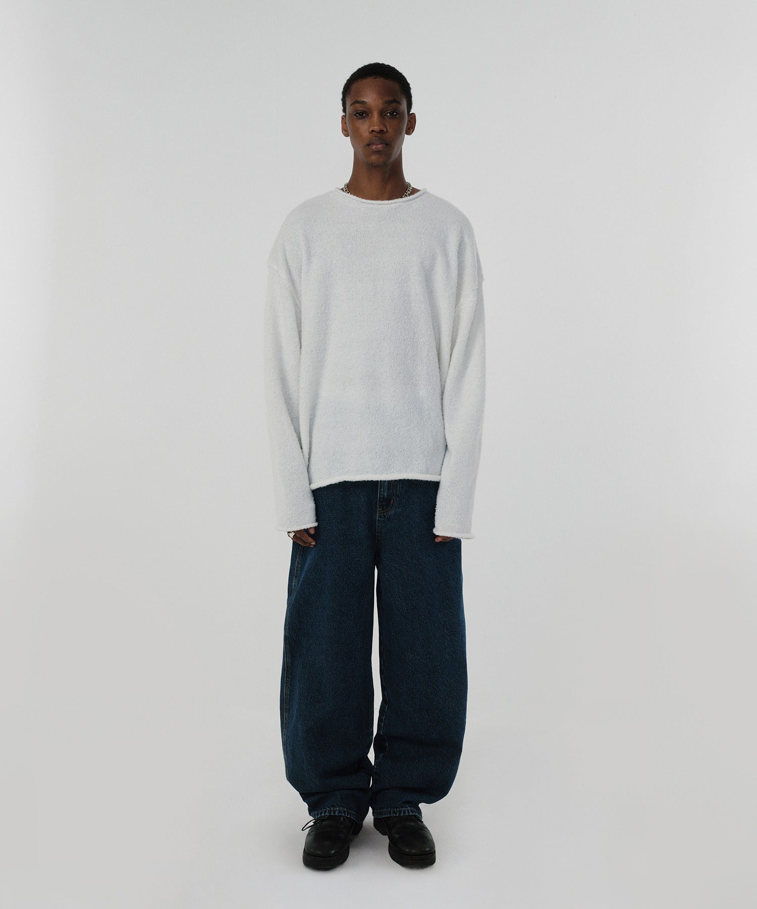 SHEARLING KNIT [WHITE]