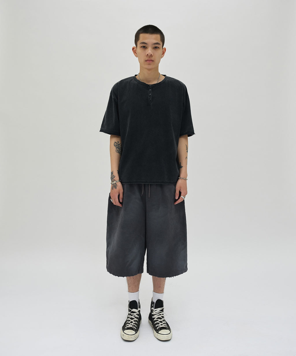 CUT EDGE SWEAT SHORTS [WASHING PURPLE]