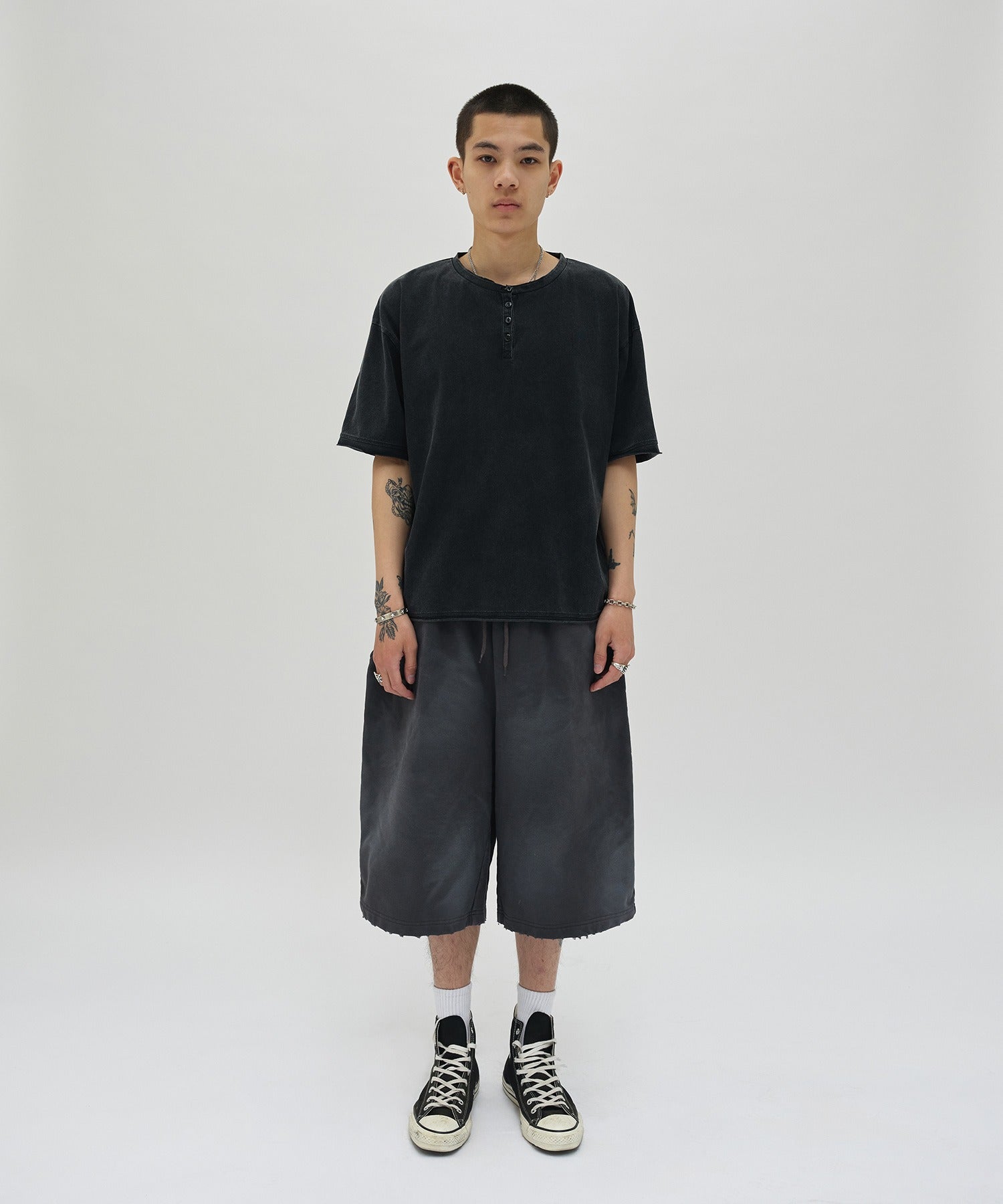 CUT EDGE SWEAT SHORTS [WASHING PURPLE]