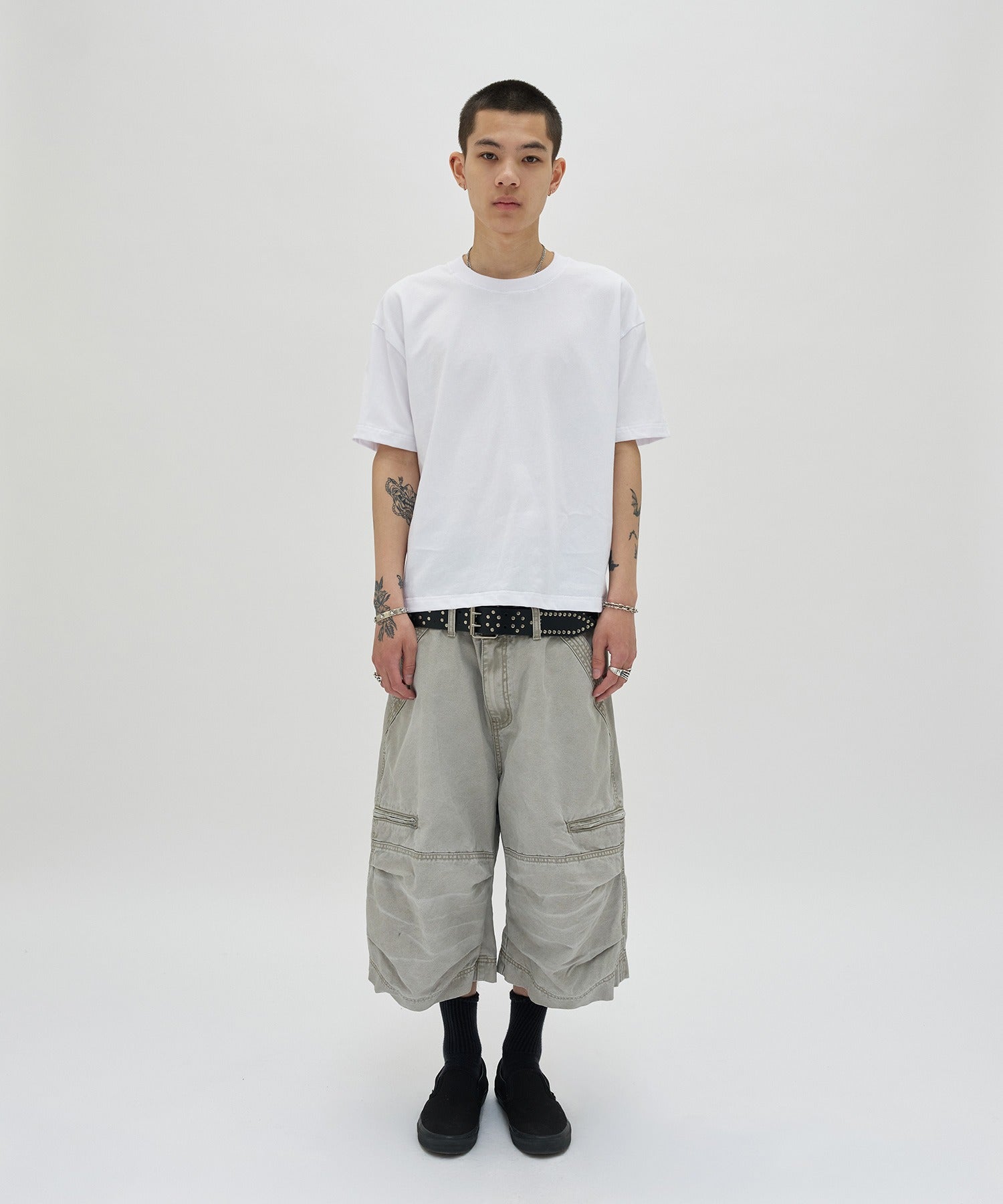 UTILITY CARGO SHORTS [GRAY]